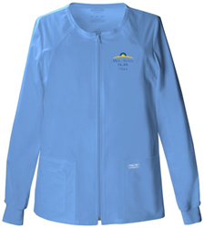 A2- Cherokee Womens Zip Front Warm-Up Jacket  